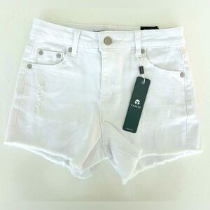 Tractr girls white cut off denim shorts